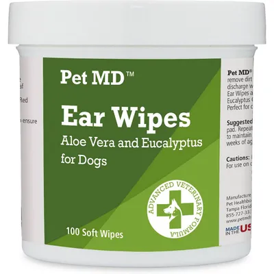 Pet MD Aloe Vera &amp; Eucalyptus Ear Wipes