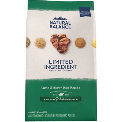 Natural Balance Limited Ingredient Lamb & Brown Rice Recipe Dry Dog Food