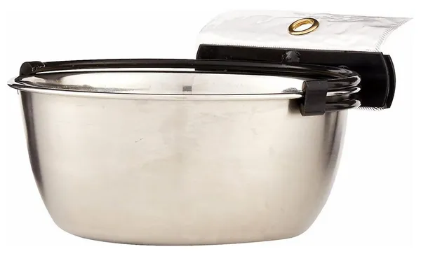 MidWest Stainless Steel Snap'y Fit Dog Kennel Bowl
