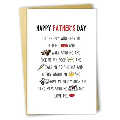 Dog Dad Father’s Day Card new