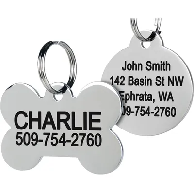 GoTags Stainless Steel Pet ID Tag