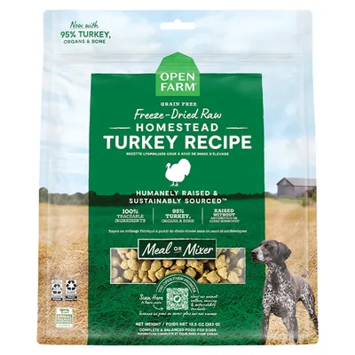 Open Farm Freeze-Dried Raw Turkey Recipe Dog Food
