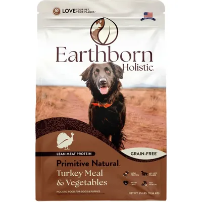 Earthborn Holistic Primitive Natural Turkey Meal &amp; Vegetables Grain-Free Dry Dog Food