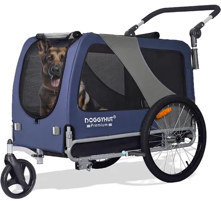 Doggyhut Premium Pet Bike Trailer & Stroller