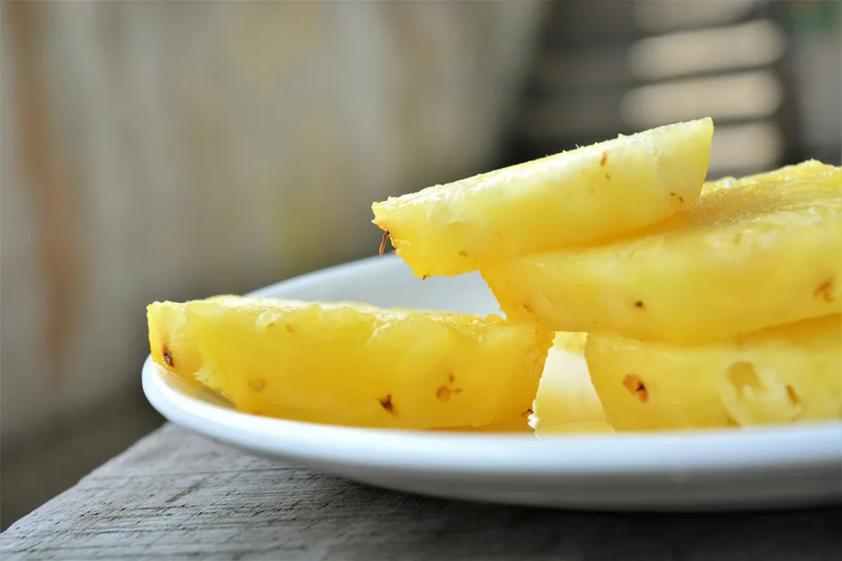 slices of pineapple