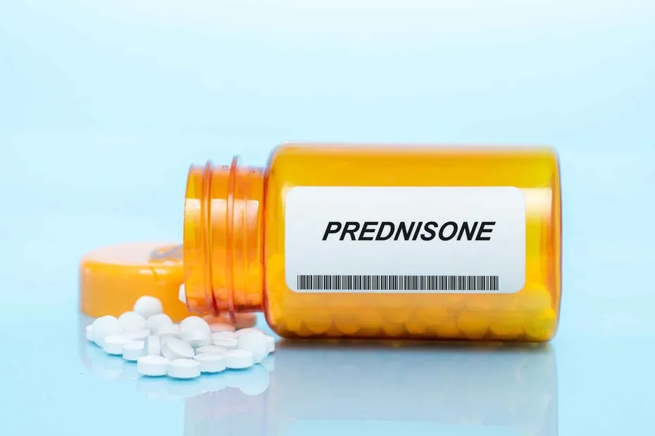 Prednisone Drug In Prescription Medication Pills Bottle