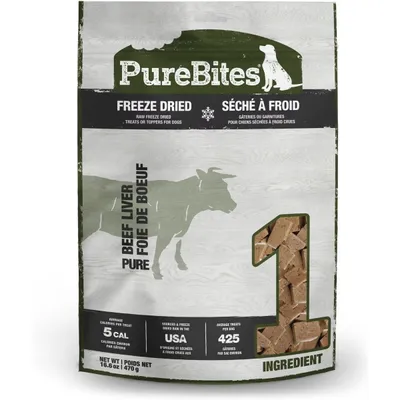 PureBites Beef Liver Freeze-Dried Raw Dog Treats