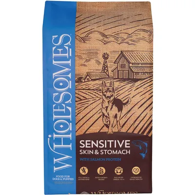 Wholesomes Sensitive Skin & Stomach with Salmon Protein Dry Dog Food New
