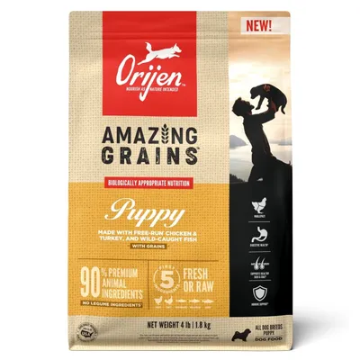 ORIJEN Amazing Grains Puppy Dry Dog Food