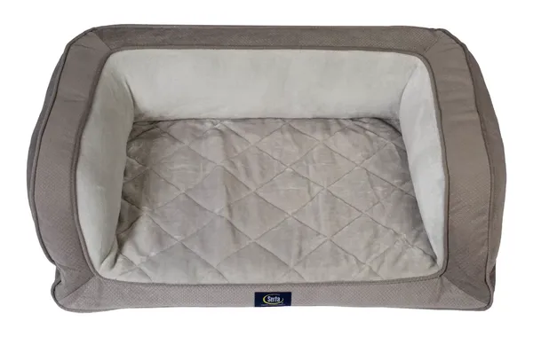 Serta Quilted Orthopedic Bolster Dog Bed