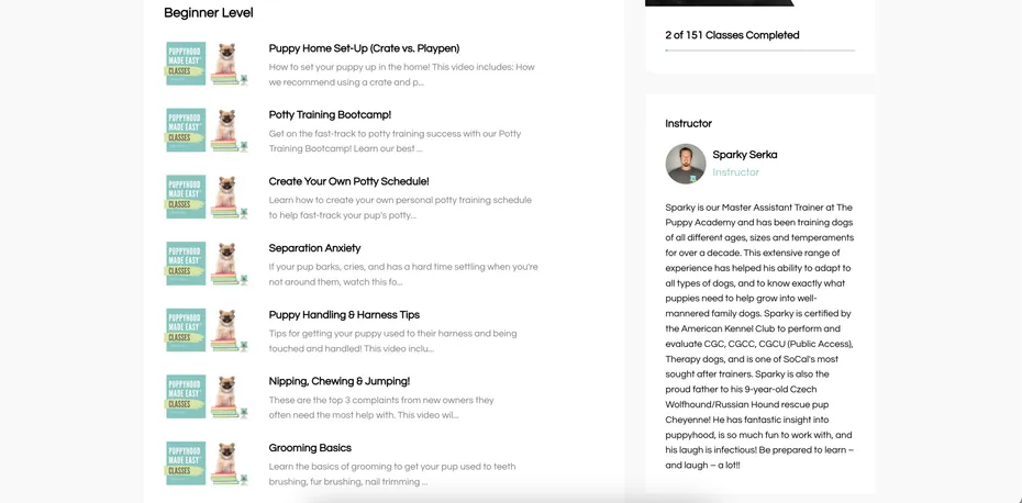 Puppy Academy Online School
