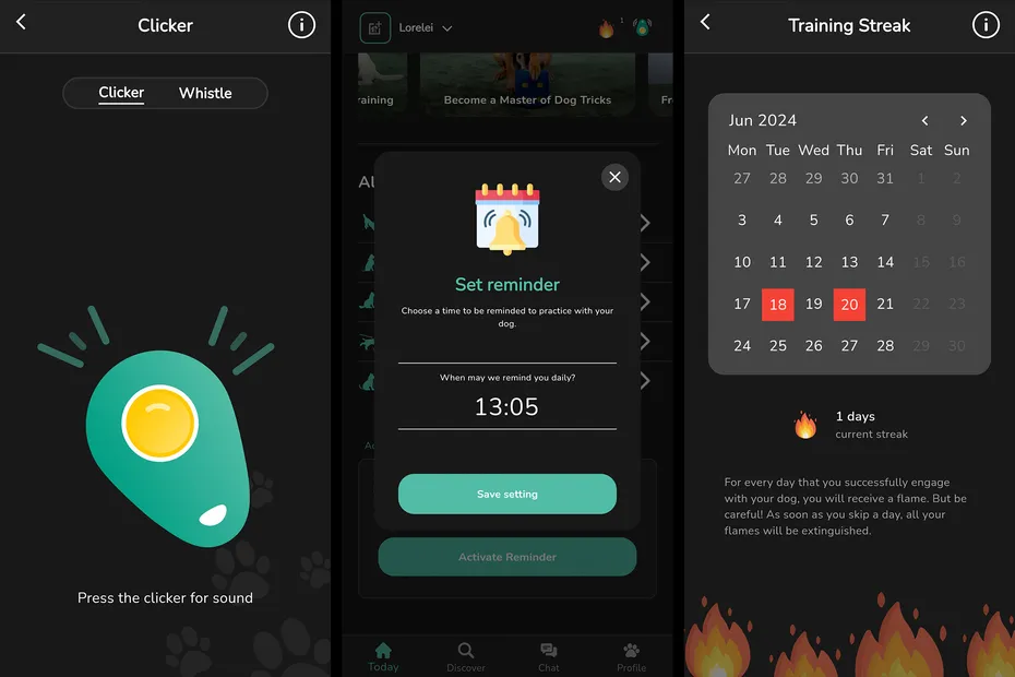 Hundeo in-app tools