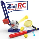 iLearn Kids 2 in 1 RC Baseball & Tennis Pitching Machine