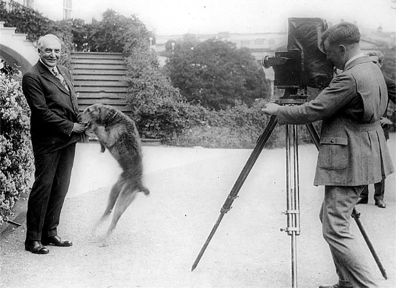 President_Harding_and_Laddie_Boy