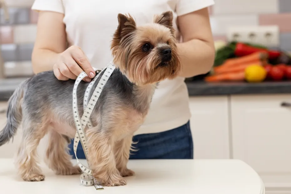vet-measures-the-dog-with-a-measuring-tape