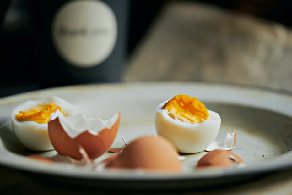 cooked eggs