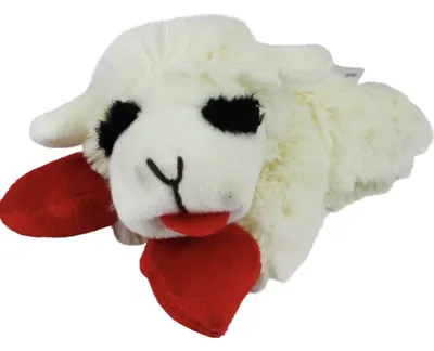 Multipet Lamb Chop Squeaky Plush Dog Toy