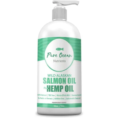 Wild Alaskan Salmon Fish & Hemp Seed Oil