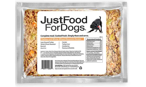 Just Food for Dogs Turkey &amp; Whole Wheat Macaroni