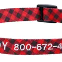 Frisco Buffalo Check Personalized Dog