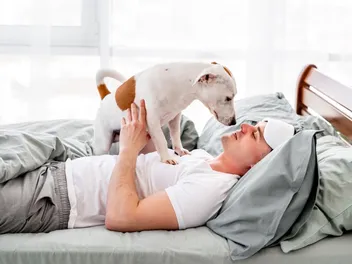 Why Does My Dog Stand on Me? 12 Vet-Approved Reasons & What to Do