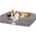 PetFusion Ultimate Memory Foam Bolster Dog Bed