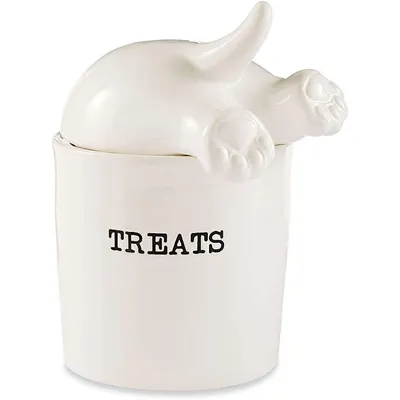Mud Pie Dog Tail Treat Canister