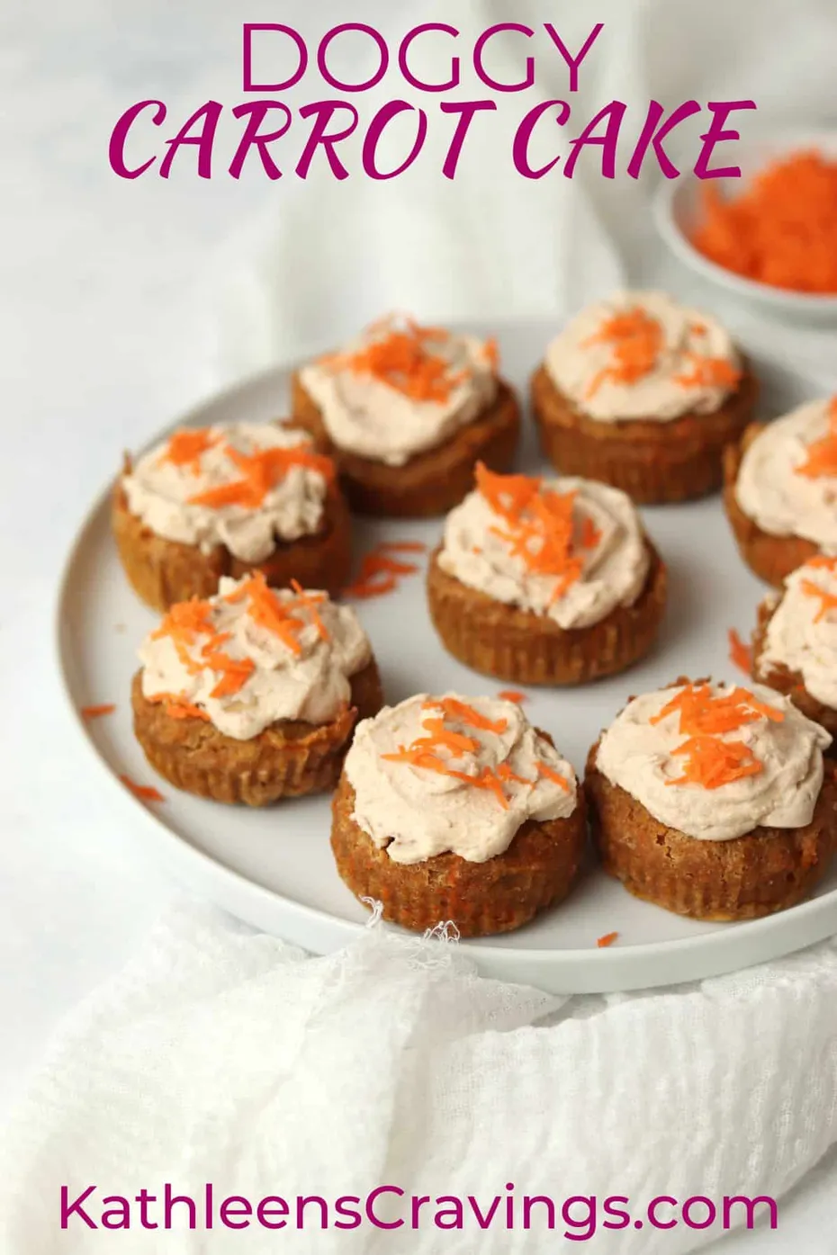 Kathleen’s Cravings Dog Carrot Cake