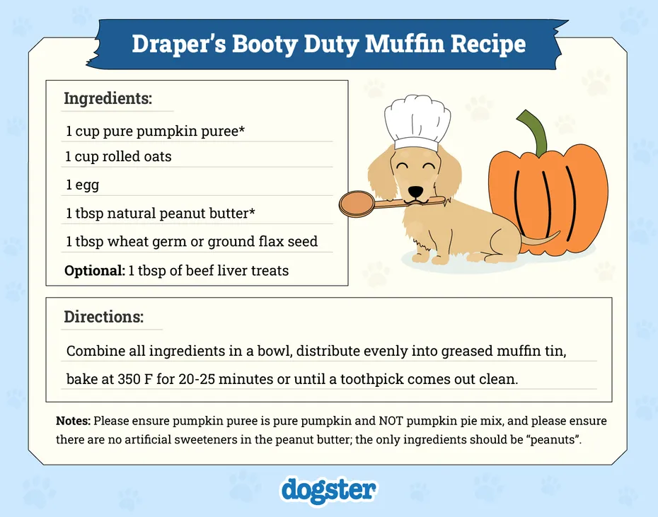 Draper's Booty Duty Muffins Recipe Infographic