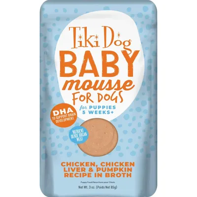 Tiki Dog Puppy Mousse Chicken Grain-Free Wet Dog Food 