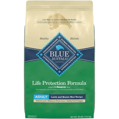 Blue Buffalo Life Protection Formula Adult Lamb & Brown Rice Recipe Dry Dog Food New