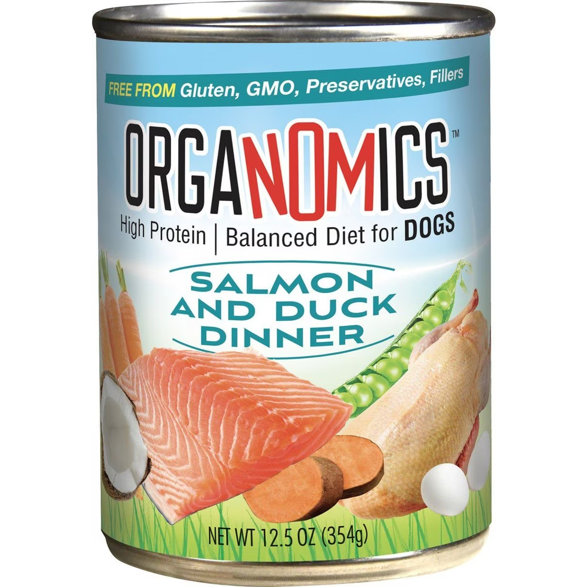 OrgaNOMics Salmon &amp; Duck Dinner Grain-Free Pate Wet Dog Food New