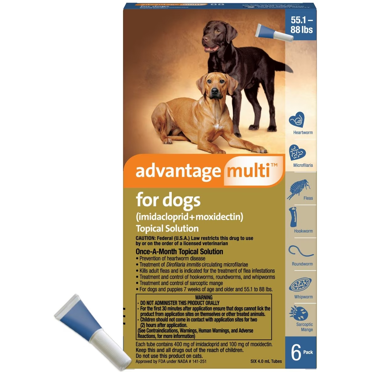 Advantage Multi Topical Solution for Dogs