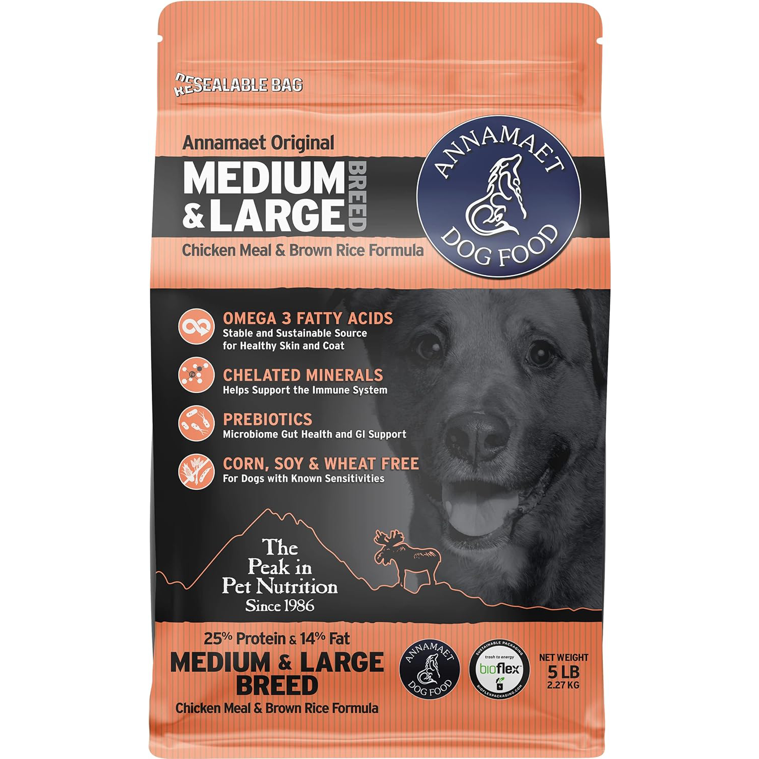 Annamaet Original Medium and Large Breed Formula Dry Dog Food