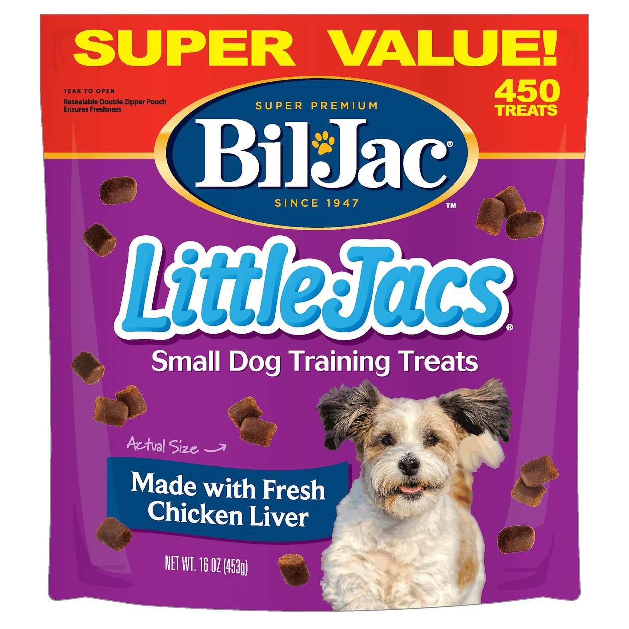 Bil-Jac Little-Jacs Small Dog Chicken Liver Training Treats