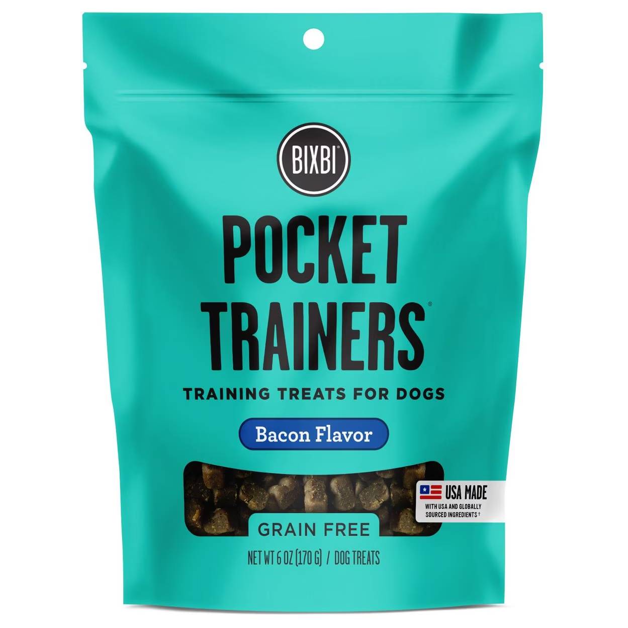 Bixbi Pocket Trainers Bacon Flavor Grain-Free Dog Treats