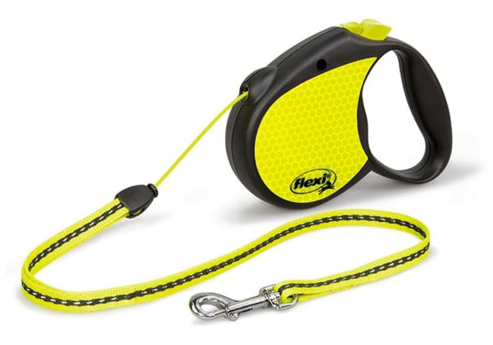 Flexi Neon Retractable Dog Leash (Cord)