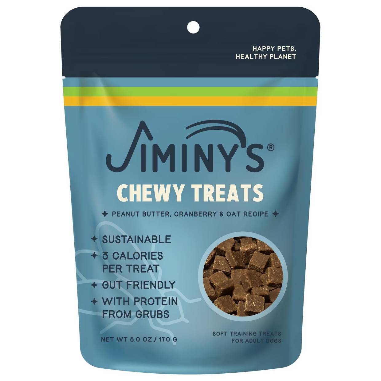 Jiminy’s Good Grub Training Treat Peanut Butter & Cranberry Flavor
