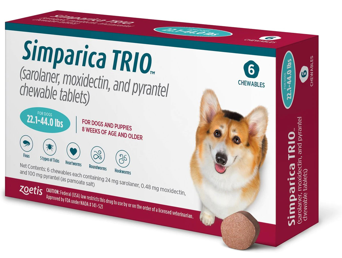 Simparica Trio Chewable Tablet for Dogs