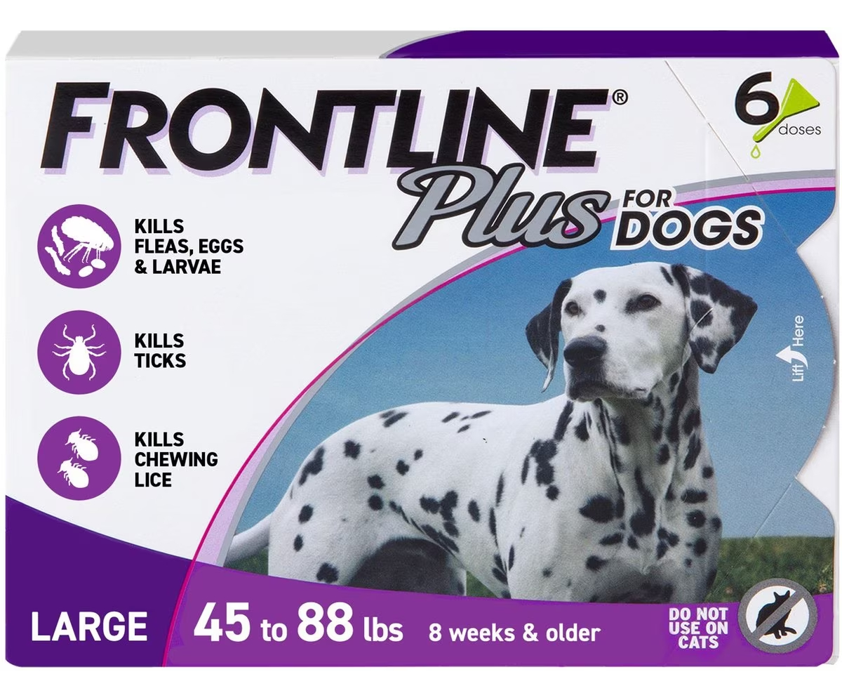 Frontline Plus Flea &amp; Tick Spot Treatment for Large Dogs