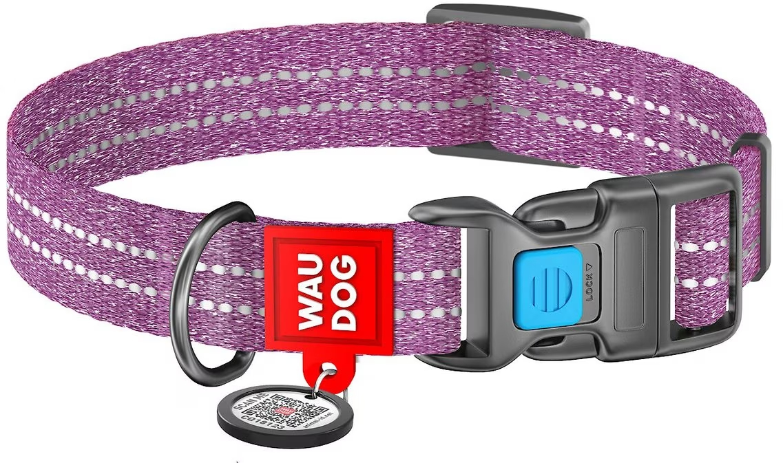 WAUDOG QR Passport Cotton Dog Collar 