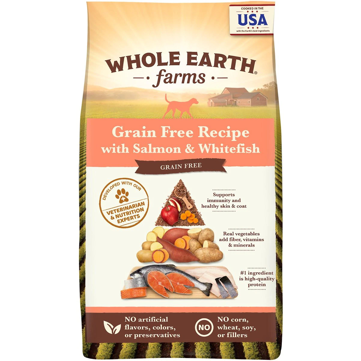 Whole Earth Farms Salmon &amp; Whitefish Dry Dog Food
