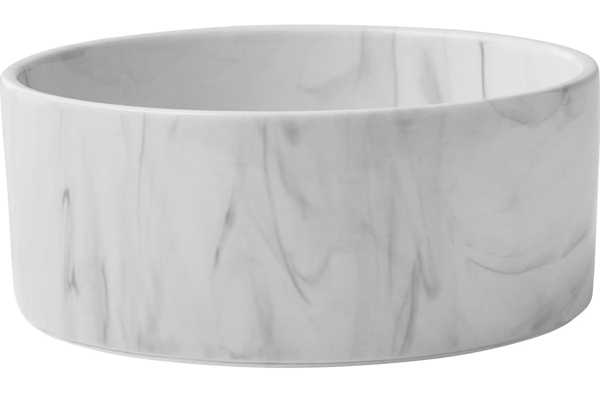 Frisco Marble Design Non-skid Ceramic Dog & Cat Bowl