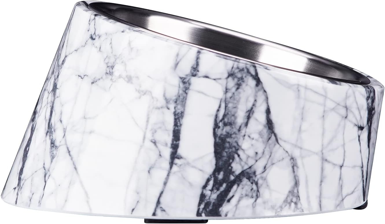 SUPER DESIGN Mess Free 15 Degree Slanted Bowl for Dogs and Cats