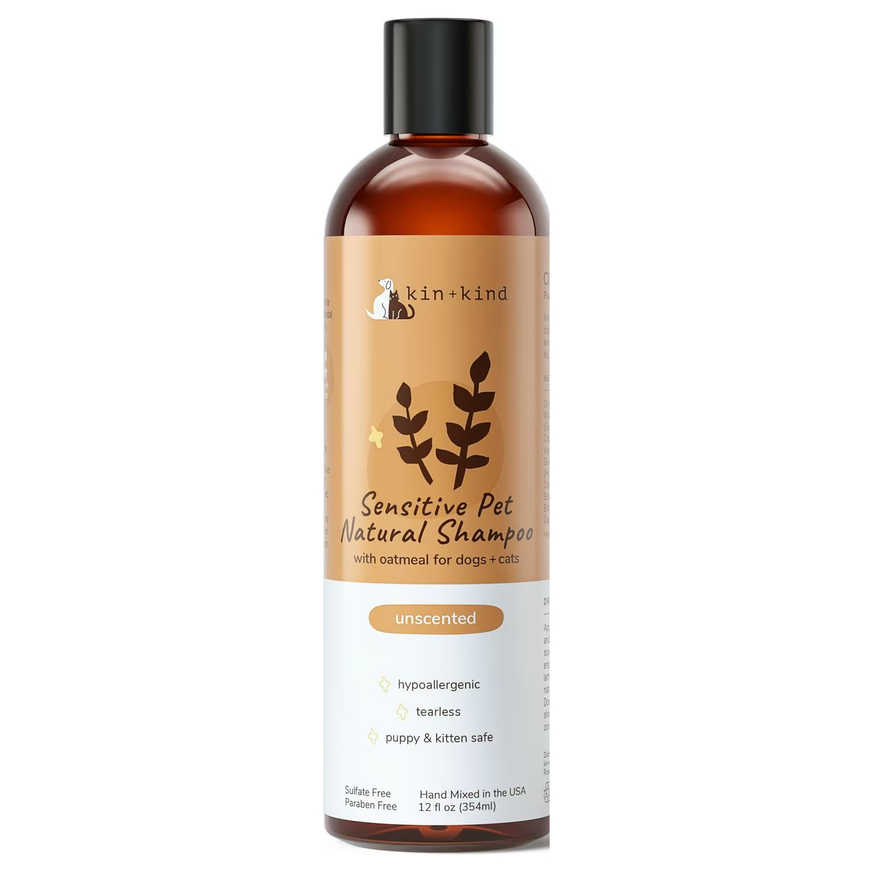 kin+kind Natural Oatmeal Dog & Cat Shampoo