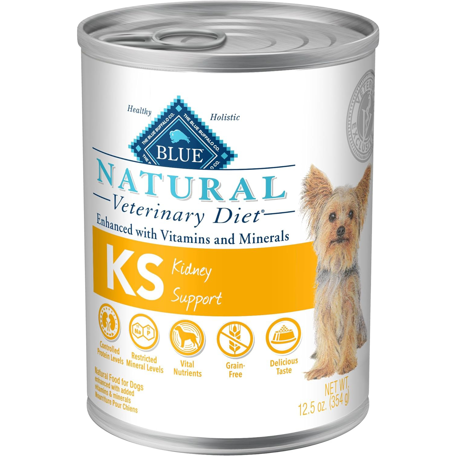 Blue Buffalo Natural Veterinary Diet KS Kidney Support Wet Dog Food New