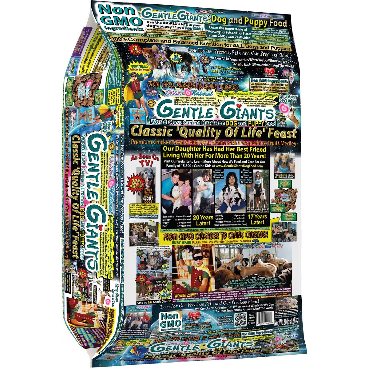 Gentle Giants Natural Non-GMO Dog & Puppy Chicken Dry Dog Food New