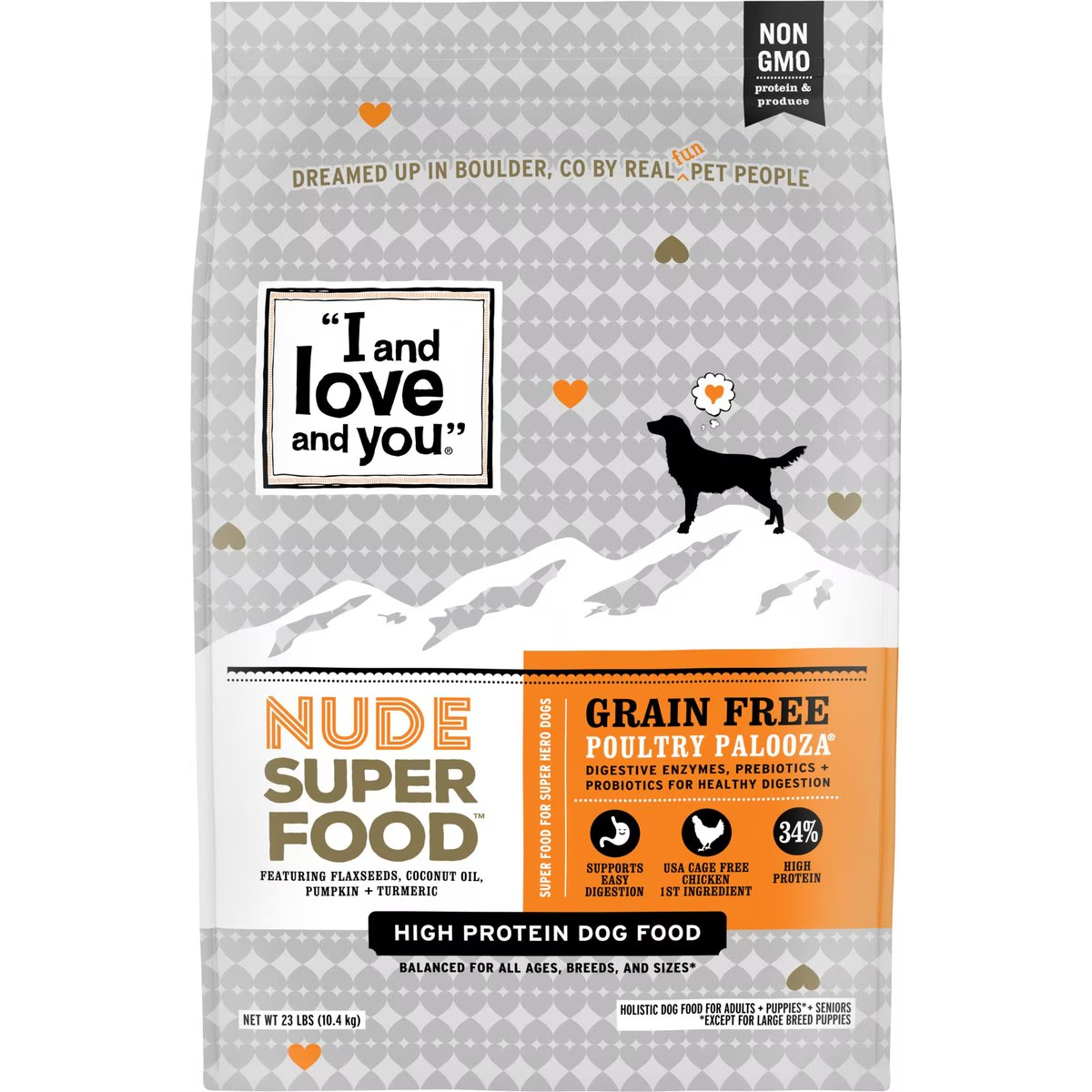 I and Love and You Nude Food Grain-Free Poultry Palooza Dry Dog Food New