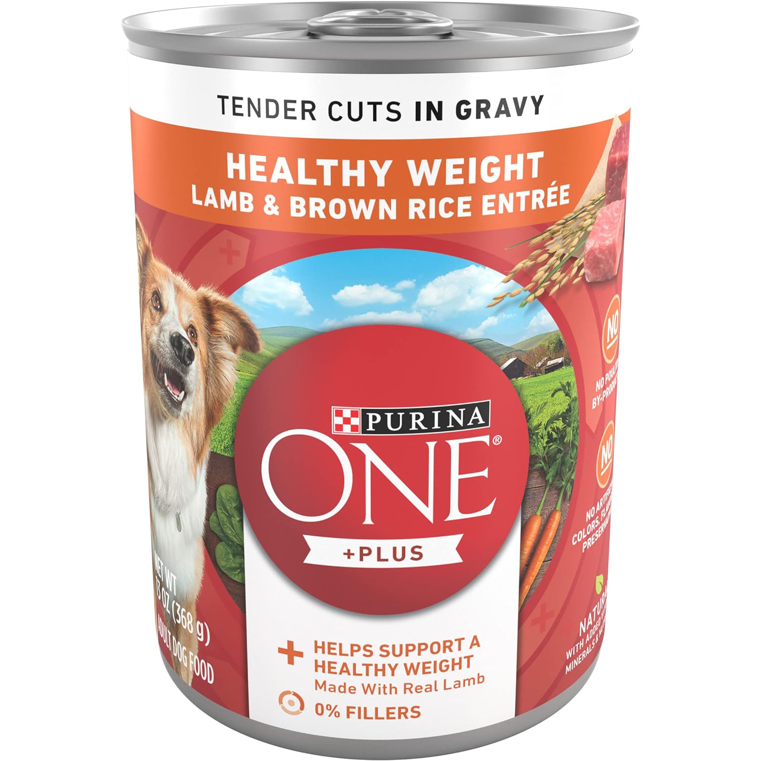 Purina ONE Plus Tender Cuts in Gravy Healthy Weight Lamb and Brown Rice Entree in Wet Dog Food Gravy New