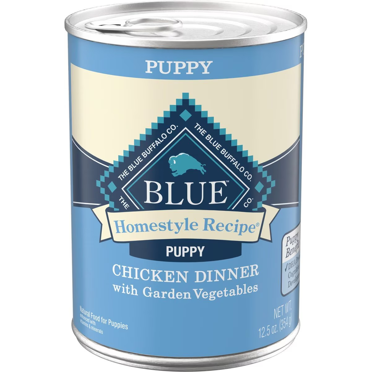 Blue Buffalo Homestyle Recipe Puppy Chicken Dinner with Garden Vegetables Canned Dog Food